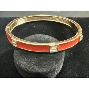 Sequin Nordstrom Colorful Thin Gold Tone Enamel Hinge Bangle $25 NWOT #9